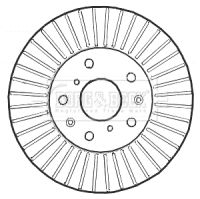 BORG & BECK Тормозной диск BBD4586